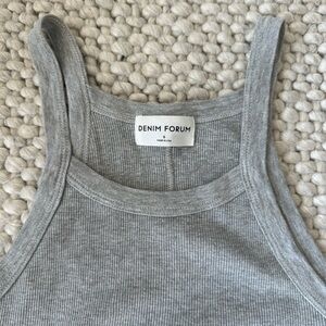 Aritzia Denim Forum Ribbed Tank - Women’s Size S - Grey